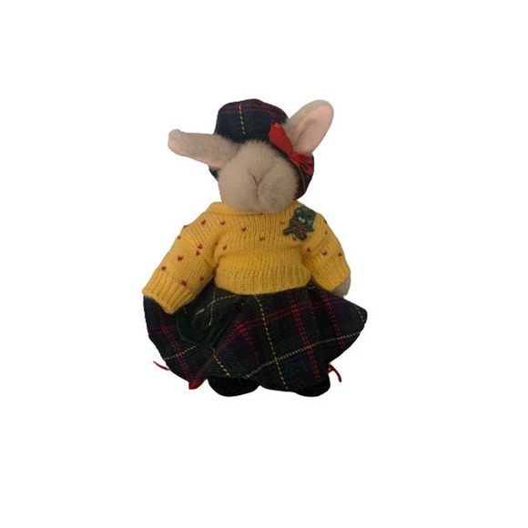 Collectible Plush Scottish Bunny // Hoppy Vanderhare Highland Fling Stuffy - Picture 2 of 10